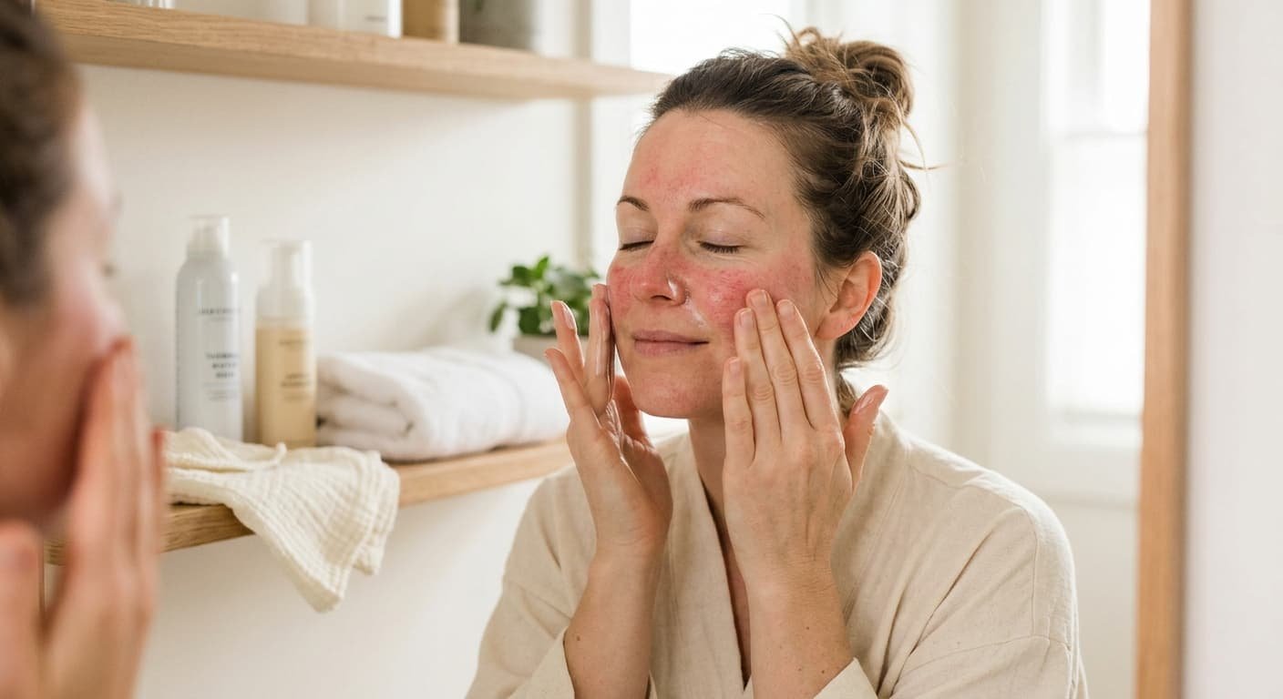 Limpieza facial para piel con rosácea: cómo mimar tu rostro sin temores ni rojeces
