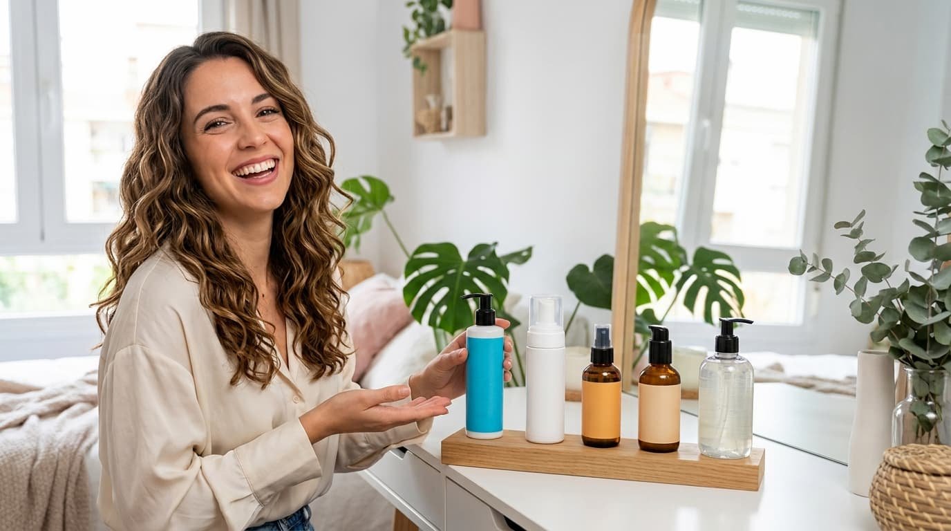 ¿Qué productos se recomiendan para mantener las ondas al agua definidas sin usar calor?